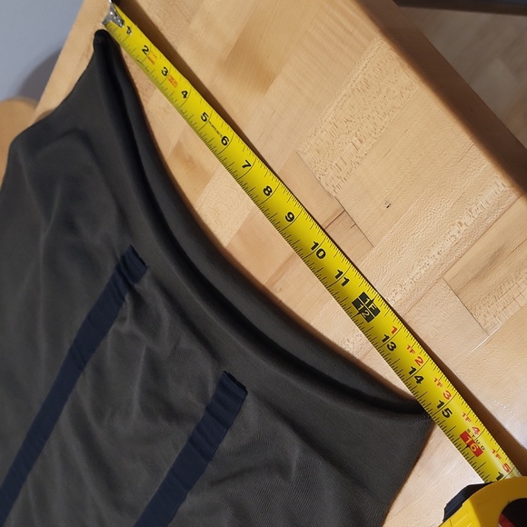 Circus Hotel Green Drawstring Midi Skirt Fleece Wool - Picture 14 of 15